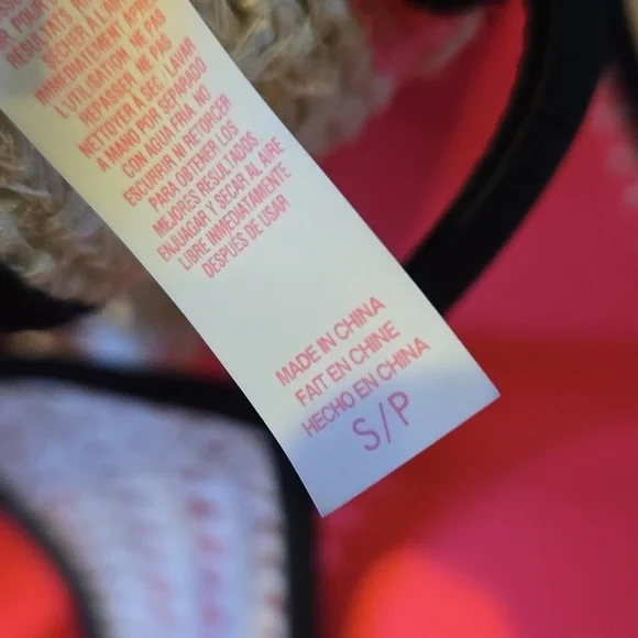 Victoria's Secret Sylish Hot Pink and Black Bikini Bralette Top - Picture 10 of 10